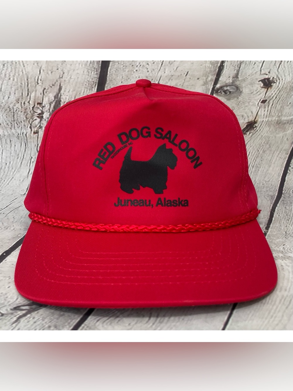 Vintage Red Dog Saloon Snapback Trucker Hat